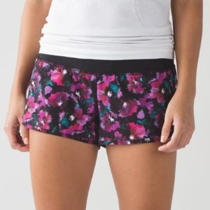 Lululemon Midnight Bloom Speed Shorts